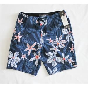 O'Neill Tropical Floral Boardshorts Swim Trunks 32 Waist NWT Men's